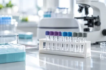 Пробирки для лабораторных исследований в медицинской лаборатории